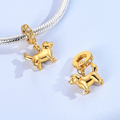 925 Sterling Silber Tier-Serie Charms Perlen Schaf Elefant Tiger Eule Anhänger Passend für Original-Armband DIY Frauen Geschenk
