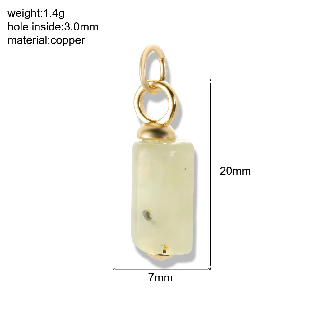 Bohemian Naturstein Perle Charms Für Schmuck Machen Liefert Blau Grün Stein Zirkon Dijes Diy Ohrringe Armband Halskette