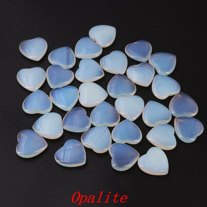 Viele Großhandel Edelstein Herzform LIEBE 20 MM Natürliche Kristall Amethyst Achat Perle Heilung Reiki Naturstein Geschenk Liefert