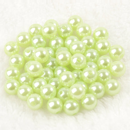 4mm 6mm 8mm 10mm Runde Imitation Perle Perlen Bunte Lose Kunststoff Acryl Spacer Perlen Für schmuck Machen Diy Armband Halskette