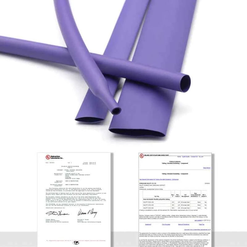1~10m 2:1 Schrumpfschlauch Lila Durchmesser 1~50mm Wasserdichter DIY-Ummantelungsschlauch Kabelreparatur Polyolefin-Schlauch