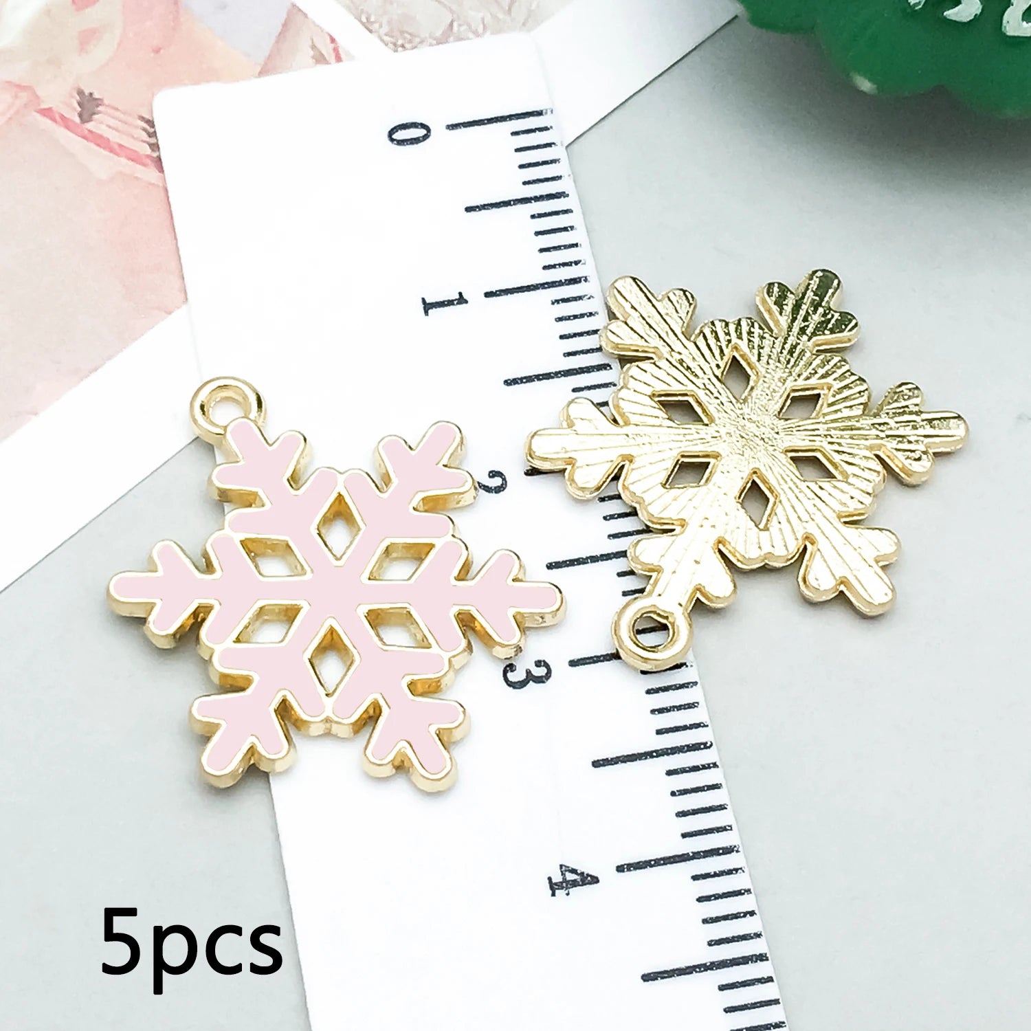 5/20 Stück Legierung Emaille Pulver weiß Weihnachten Anhänger Schmuck machen DIY Schlüsselanhänger Ohrringe Charms für Schmuck Armbänder Halskette