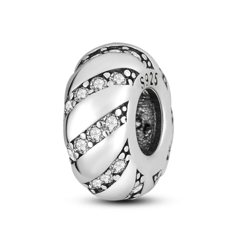 Heißer Verkauf Charms Perlen 925 Sterling Silber Farbe Bogen Kreuz Lebensbaum Perlen Fit DIY Original Armreif Charme Anhänger Schmuck