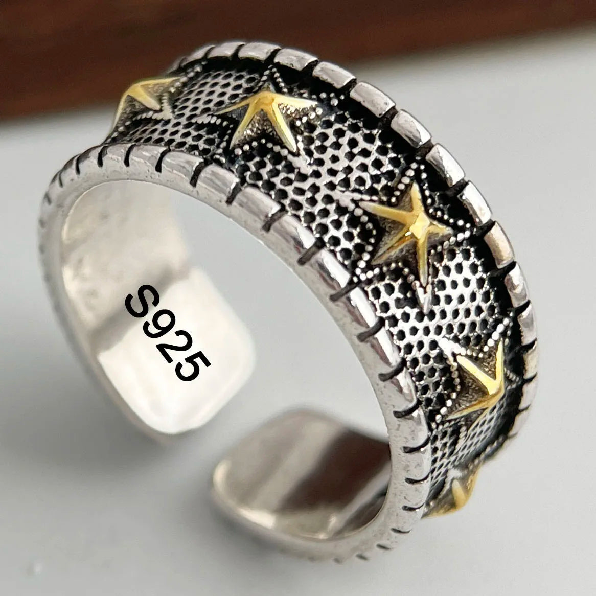 Ringe aus 925er-Sterlingsilber für Damen, Paare, minimalistisch, handgefertigt, schlicht, Retro-Blumen-Herz-Ring, edler Schmuck, Geschenk, verhindert Allergien