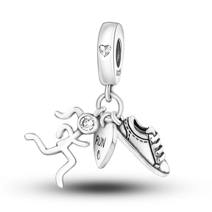 Charms aus 925er-Sterlingsilber, Flugzeug, Reisepass, Elefant, Perlenanhänger, passend für Original-Armbänder, für Frauen, Geburtstag, Modeschmuck, Geschenk