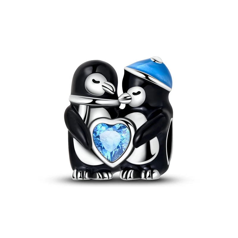Heißer Verkauf 925er Sterlingsilber Schlitten- und Schneemann-Perlen und Kürbiskopf-Anhänger, passend für Armbänder, Weihnachts- und Halloween-Geschenke