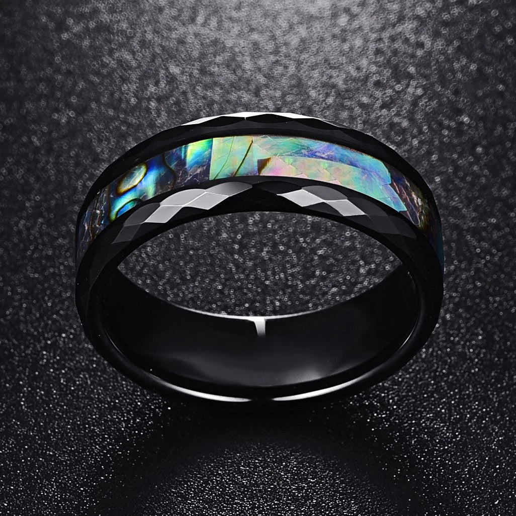 Mode Wikinger Baum des Lebens Edelstahl Abalone Muschel ringe für Männer Odin Norse Wikinger Runen ringe Retro Amulett Schmuck Geschenk
