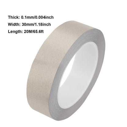 1–3 Rollen 20 Meter leitfähiges Stoff-Gewebeband, 5 mm ~ 30 mm Breite, einseitiges Klebeband für Laptop-Handys, LCD-EMI-Abschirmung