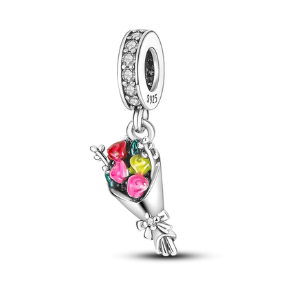 Charm-Perle aus 925er-Sterlingsilber, Mutter-Geschenk, Mutter, Liebe, glückliche Familie, baumelnd, passend für Original-Armreif, Halskette, DIY-Schmuck