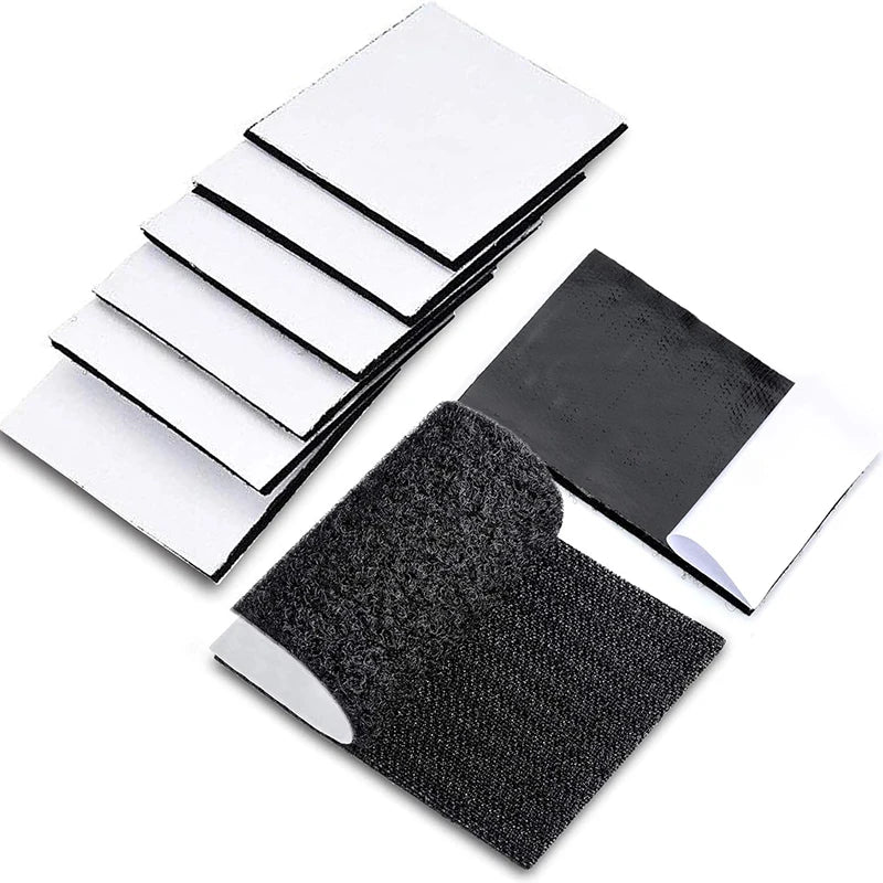 10 Paar selbstklebende Klettverschluss-Klebebänder, doppelseitiges Klebeband, Nylon-Aufkleber mit starkem Kleber für das Heimbüro