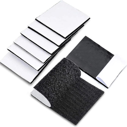 10 Paar selbstklebende Klettverschluss-Klebebänder, doppelseitiges Klebeband, Nylon-Aufkleber mit starkem Kleber für das Heimbüro