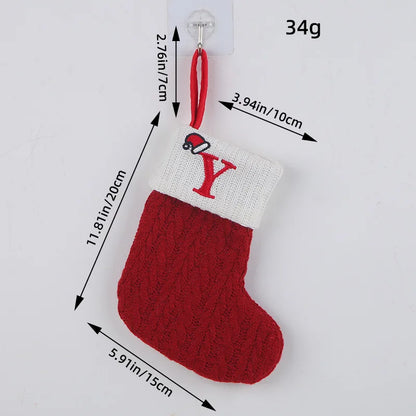 Roter Hut, Buchstabe, Weihnachtssocken, Navidad, Natal, Weihnachtsbaum, Strumpf, Ornament, Geschenk, Stricken, Schneeflocke, Weihnachtsdekoration 2024