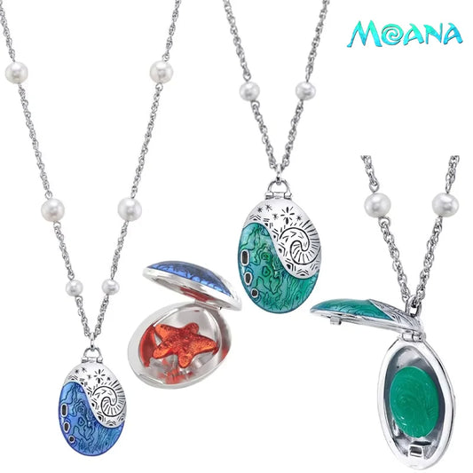 Moana Ocean Star Halsketten Neue Disney Anime Peripherie Halsband Mädchen Jungen Cosplay Halskette Mode Schmuck Kinder Klassisches Spielzeug Geschenk