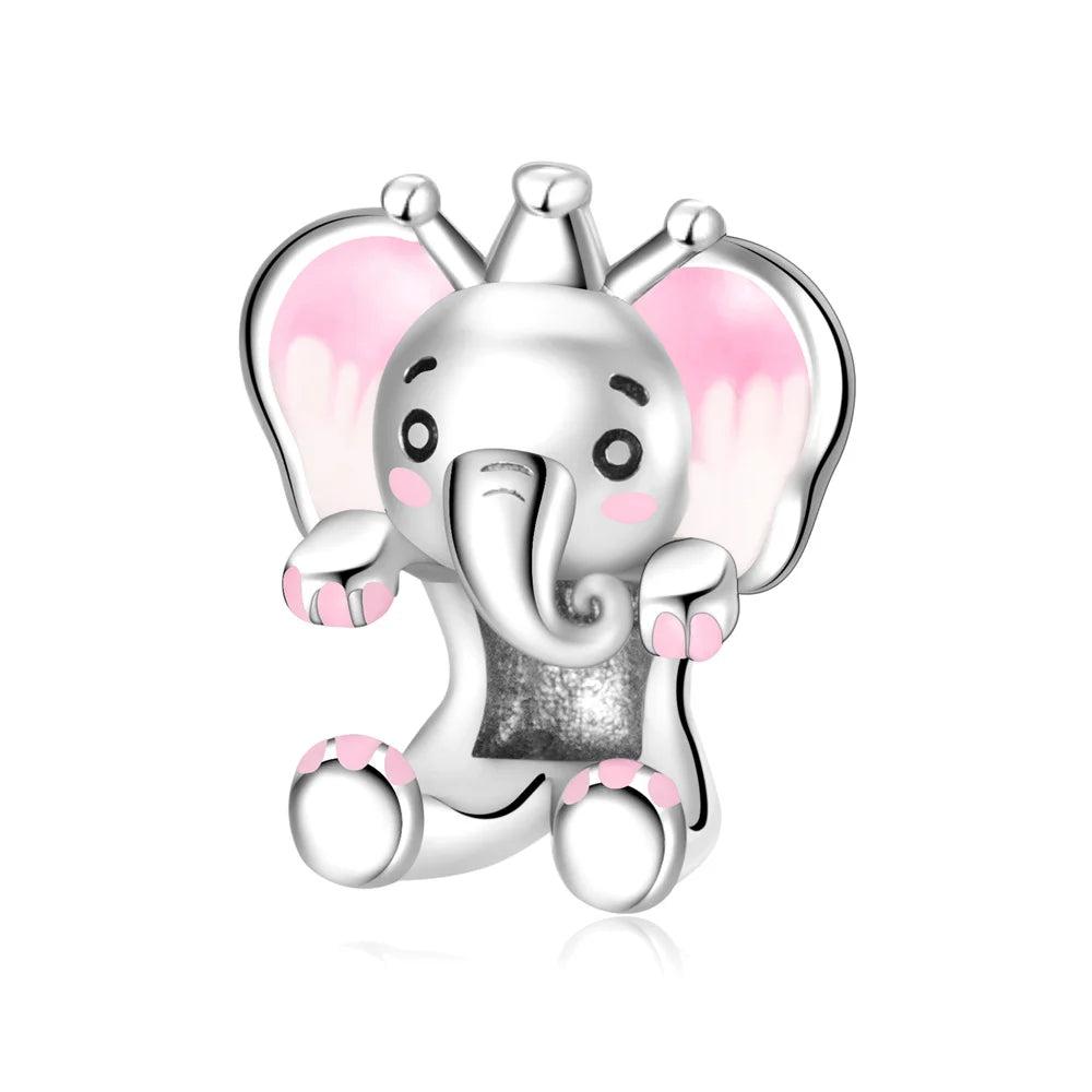 Charm-Anhänger aus 925er-Sterlingsilber mit Oktopusperlen und Stammbaum und Herz, passend für Schlangenarmband, Boutique-Halskette, rosa Anhänger, Geschenk