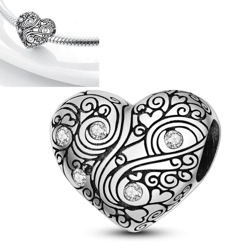 Katze Schmetterling Gänseblümchen CZ Pave Clip Charms Positionierung Schnalle 925 Sterling Silber Silikon Spacer Perlen passen Original Racelet DIY