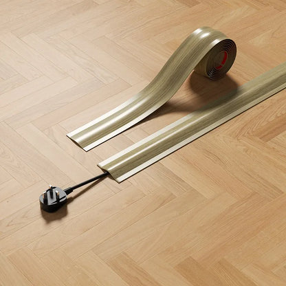 1PC 1m/3meter Kabelabdeckung Boden PVC Kabelabdeckungen für Drähte auf dem Boden, weiche Bodenkabelabdeckung Kabelversteckung