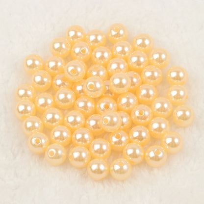 4mm 6mm 8mm 10mm Runde Imitation Perle Perlen Bunte Lose Kunststoff Acryl Spacer Perlen Für schmuck Machen Diy Armband Halskette