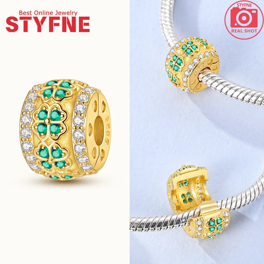 Neues 925er Silber, teilbarer Sonnen- und Mond-Charm, Satr-Herz-Perle, passend für Original-Armbänder für Frauen, edle Schmuckherstellung, Geschenk