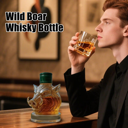 Künstlerischer Whisky-Dekanter aus Glas, Weinausgießer im Tier-Design für das Barregal zu Hause, Wohnzimmerschrank-Dekoration und Party