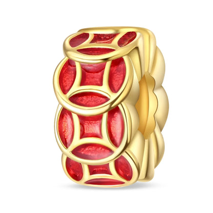 Wunderschöner roter Anhänger aus 925er-Sterlingsilber mit Rosenherz, Krabbe, Feuerwerkskörper, für Mädchen und Jungen, passend für DIY-Armbänder, Halsketten, süße Geschenke