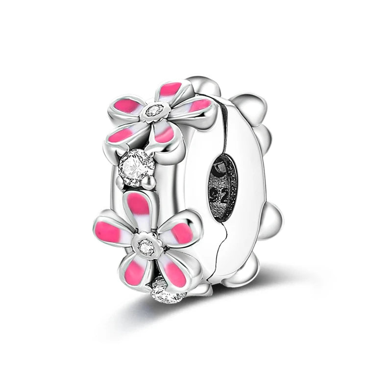 Blumen-Charms aus 925er Silber, Sonnenblumen-Tulpen-Anhänger, passend für Original-Pan-Armbänder zur Herstellung von Schmuck