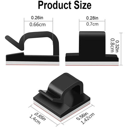 10-150PCS Kabel Organizer Clips Draht Wickler Halter Kopfhörer Maus Kabel Clip Protector USB Kabel Management Clips draht Manager