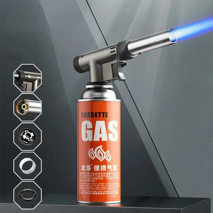 Metall Gas Brenner Fackel Flamme Pistole Butan Brenner Outdoor Camping BBQ Flammenwerfer Schweißen Ausrüstung Küche Leichter Feuer Starter