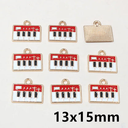 20 Stück Ozean Meeres tiere Krabben Seestern Riff Fisch Klavier Emaille Anhänger Charm Edelstahl DIY Schmuck Making Zubehör