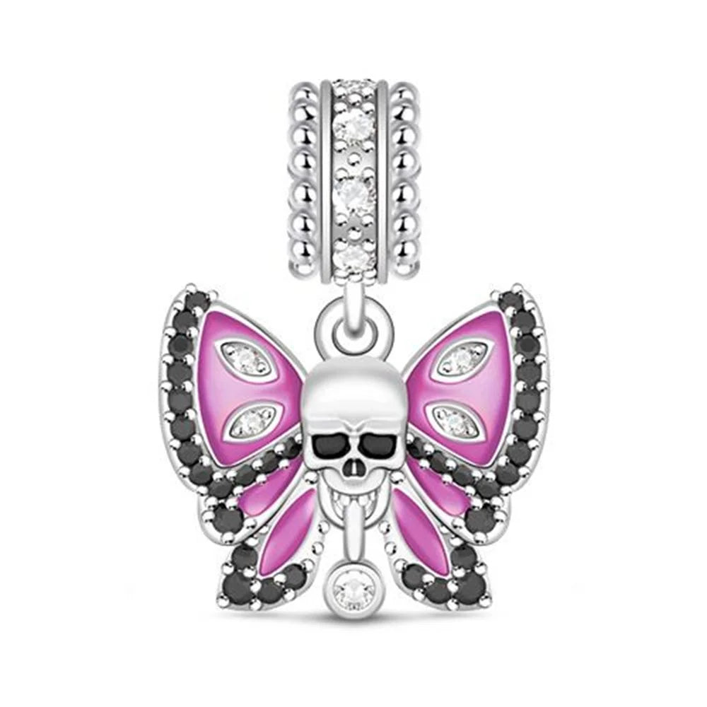 2025 Neu in Original 925 Sterling Silber Bunte Exquisite Schmetterling Serie Charm Fit Armband Halskette DIY Frauen Schmuck Geschenk