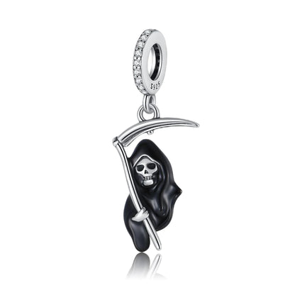 Heißer Verkauf 925er Sterlingsilber Kürbiskopfperlen & fliegende Hexe baumelnder Charm passend für Armband Halloween Anhänger Zubehör Geschenke