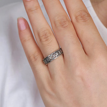 Luxuriöse Ringe aus 925er Silber für Herren und Damen, Paarringe, Modeschmuck, Party, Geburtstag, Geschenke