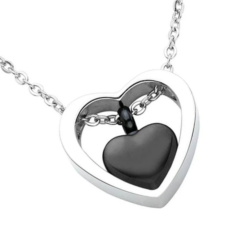 Liebe Herz Anhänger Halskette Asche Box Memorial Urne Anhänger zu öffnende langlebige Halskette Asche Fall Halter langlebig