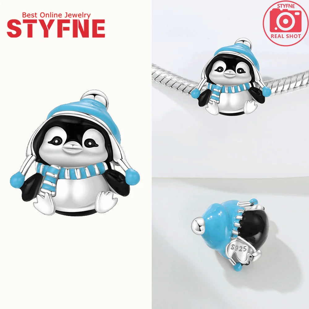 Charm-Perlen aus 925er Silber, Tierserie, Koala, Pinguin, Panda, Chamäleon-Perlen-Anhänger, passend für Original-Armbänder, DIY-Schmuck, Geschenk für Frauen