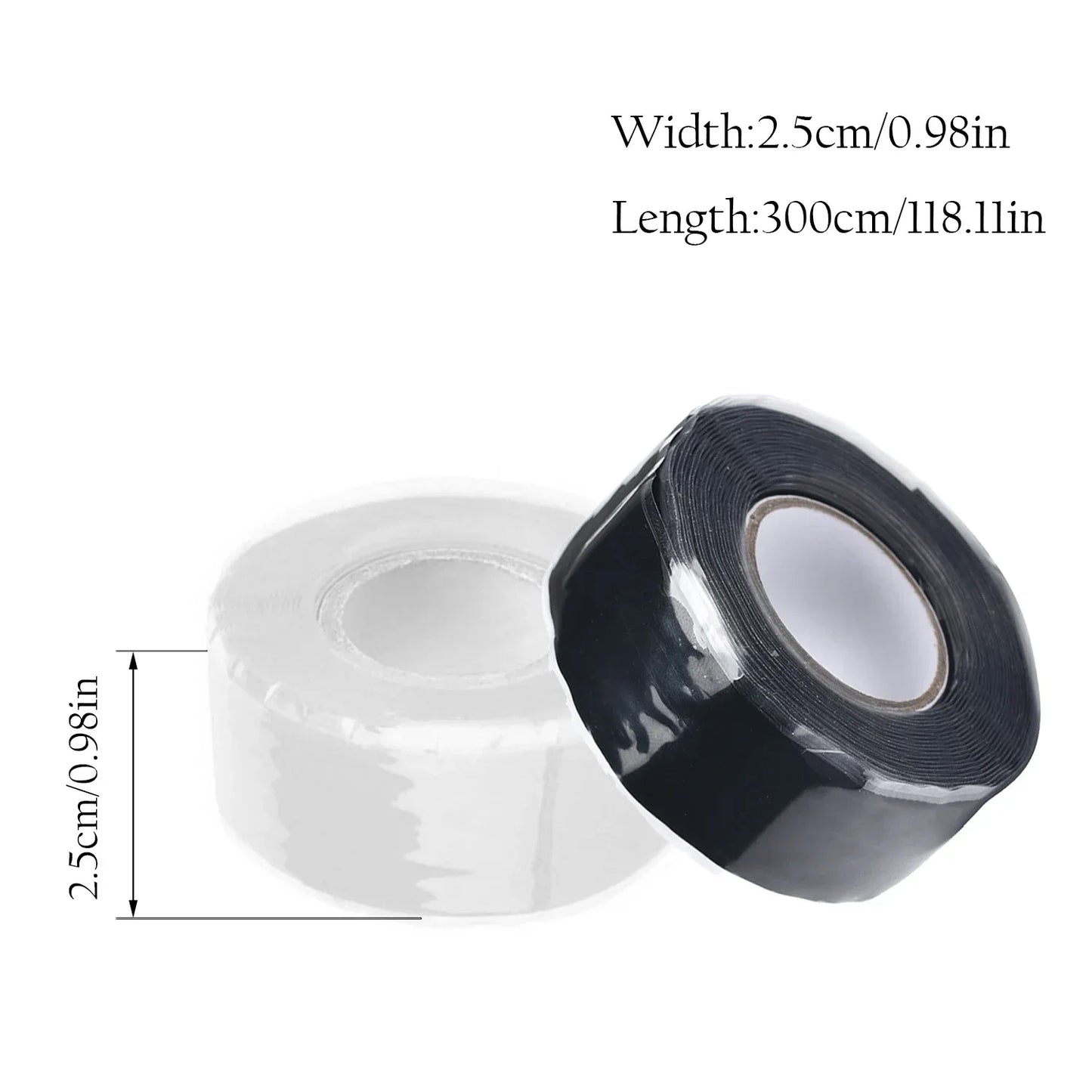 1–4 Stück wasserdichtes, selbstverschmelzendes Silikonband für die Reparatur von Rohrlecks – hochelastisches, selbstklebendes wasserdichtes Klebeband für Lecks Flex