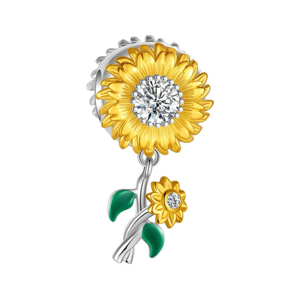 Charms-Perlen aus 925er-Sterlingsilber, modisches Biene- und Honigglas, Sonnenblume, Herbstserie, passend für Original-Armbänder, DIY-Schmuckherstellung
