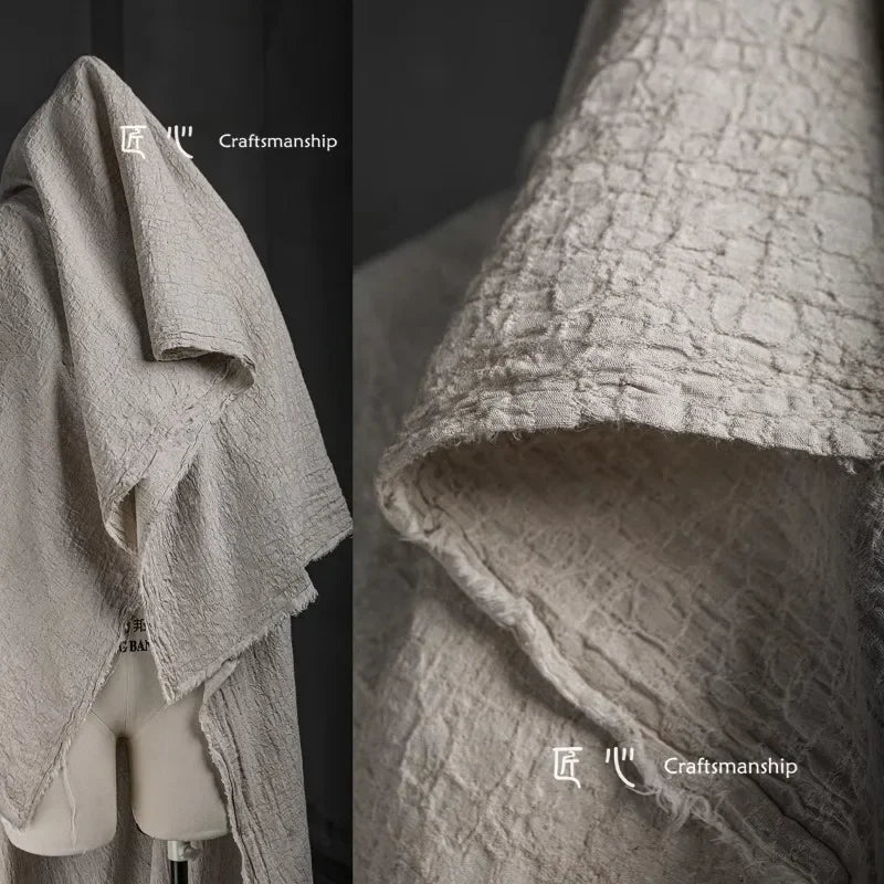 Gewaschener Baumwoll-Leinen-Stoff, Pflanzen-Krawatten-gefärbt, Kleidung, Designer, Großhandel, Stoff, DIY-Bekleidung, Nähen, Stoffmaterial nach Meter