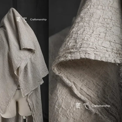 Gewaschener Baumwoll-Leinen-Stoff, Pflanzen-Krawatten-gefärbt, Kleidung, Designer, Großhandel, Stoff, DIY-Bekleidung, Nähen, Stoffmaterial nach Meter