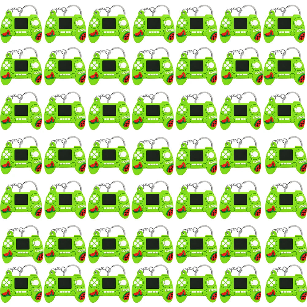 50PCS Schlüsselbund für Jungen Männer Gamepad Schlüsselring Joystick Game Controller Schlüssel Zubehör fit Handtasche Schlüssel Anhänger Freunde Schlüssel geschenke