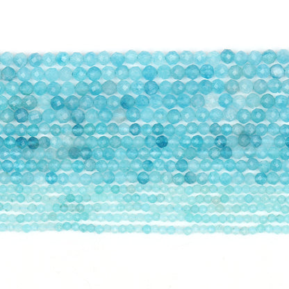 2 3 4mm natürliche facettierte Citrin Opal Jade Onyx Edelstein Perlen runde Mineral perlen für Schmuck herstellung DIY Armband Zubehör