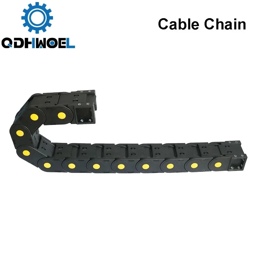 QDHWOEL 2 Stück JFLO H45 x 50 mm, 1 Meter Kunststoff-Schleppkette, Kabeldrager, Schleppleine für CNC-Fräsmaschinen, Übertragung