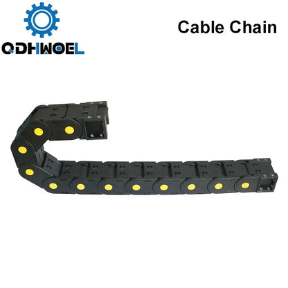 QDHWOEL 2 Stück JFLO H45 x 50 mm, 1 Meter Kunststoff-Schleppkette, Kabeldrager, Schleppleine für CNC-Fräsmaschinen, Übertragung