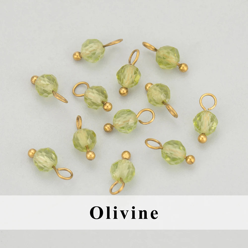 GUFEATHER, 20 Stück/Los, MH25, Schmuckzubehör, Edelstahl, Naturstein, Charms, handgefertigt, DIY-Anhänger, Schmuckherstellung