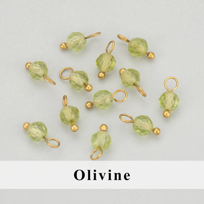 GUFEATHER, 20 Stück/Los, MH25, Schmuckzubehör, Edelstahl, Naturstein, Charms, handgefertigt, DIY-Anhänger, Schmuckherstellung