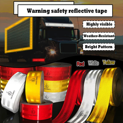 Auto Reflektierende Bänder 104R Wasserdichte Retro Reflektierende Auffälligkeit Selbstklebende Verkehrssicherheit Warnung Aufkleber Reflektoren Für Lkw