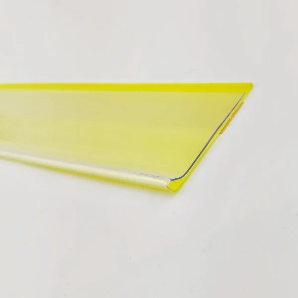 H4cm Lange Kunststoff-PVC-Regal-Datenstreifen, Preiskartenhalter, Klebeband, Warenbeschriftungsschild, Etikettenanzeige, 1 Packung