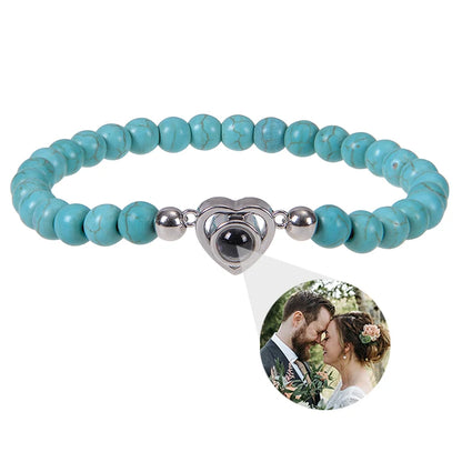 Custom bracelet with picture inside, personalized projection bracelets with photos, picture bracelet, personalized memorial gifts