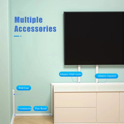 50/100 cm V-Typ-Drahtschnüre, Kabelversteck, TV-Kabelmanagement-Abdeckung, Verkabelungskanal, PVC-Wand, Eckkanal, Kabelhülsenhalter