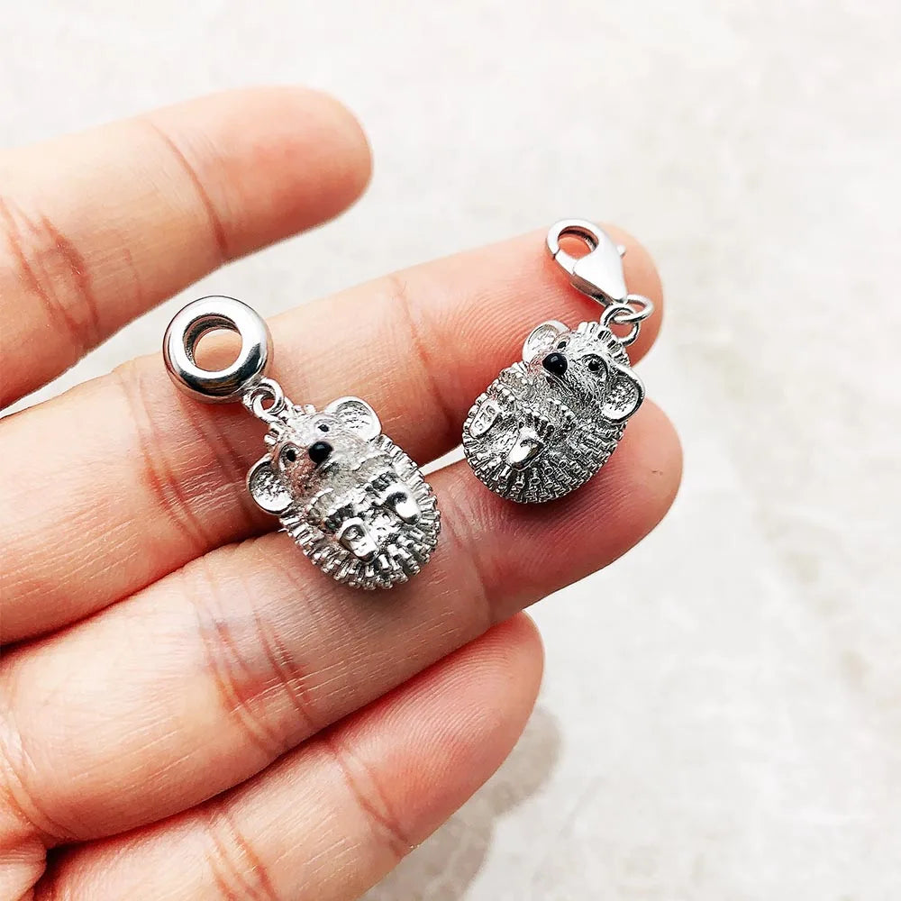 Heißer Modeschmuck, süßer Igel-Anhänger, Pullover, 925er Sterlingsilber, Geschenk für Damen und Herren