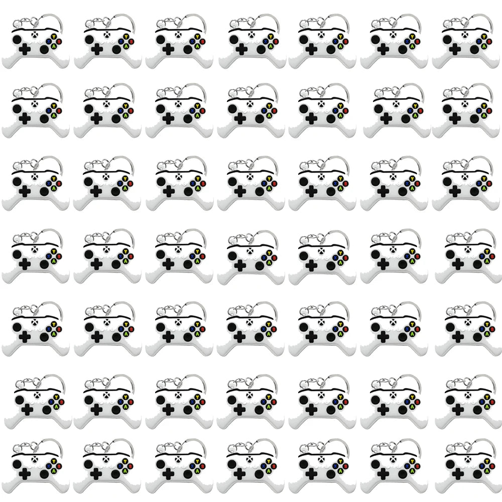 50PCS Schlüsselbund für Jungen Männer Gamepad Schlüsselring Joystick Game Controller Schlüssel Zubehör fit Handtasche Schlüssel Anhänger Freunde Schlüssel geschenke