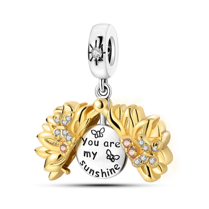 Charms-Perlen aus 925er-Sterlingsilber, modisches Biene- und Honigglas, Sonnenblume, Herbstserie, passend für Original-Armbänder, DIY-Schmuckherstellung